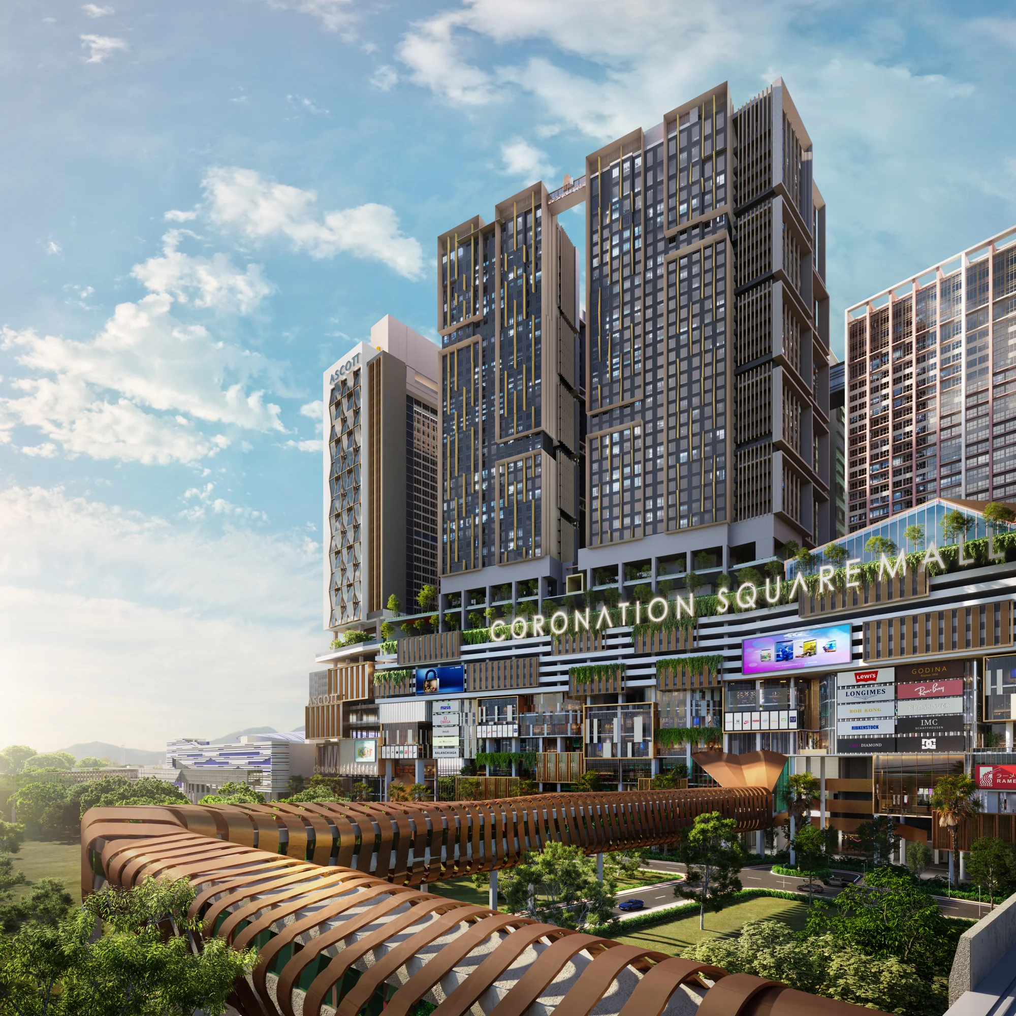 Coronade Twins 与 Coronation Square 的开发商建筑效果图